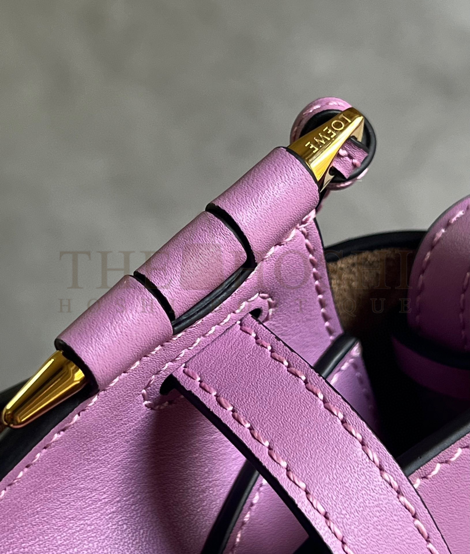 L0ew* Gate Dual Mini Bag in Guimauve Calfskin Master Quality