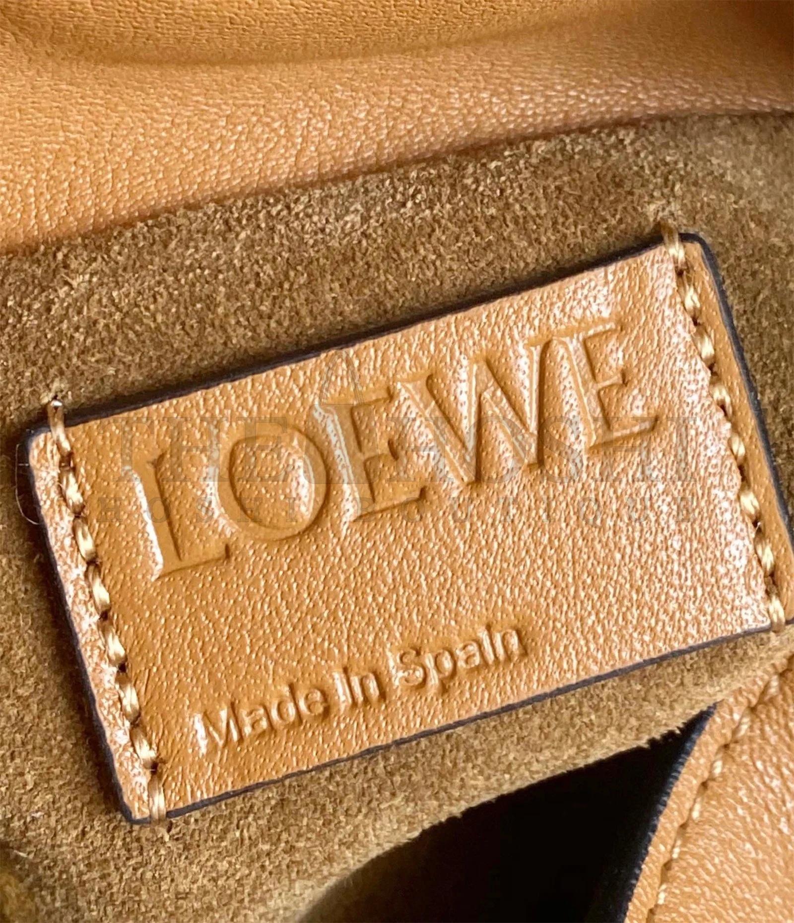 L0ew* Flamenco Nano Clutch In Brown Nappa Leather Master Quality
