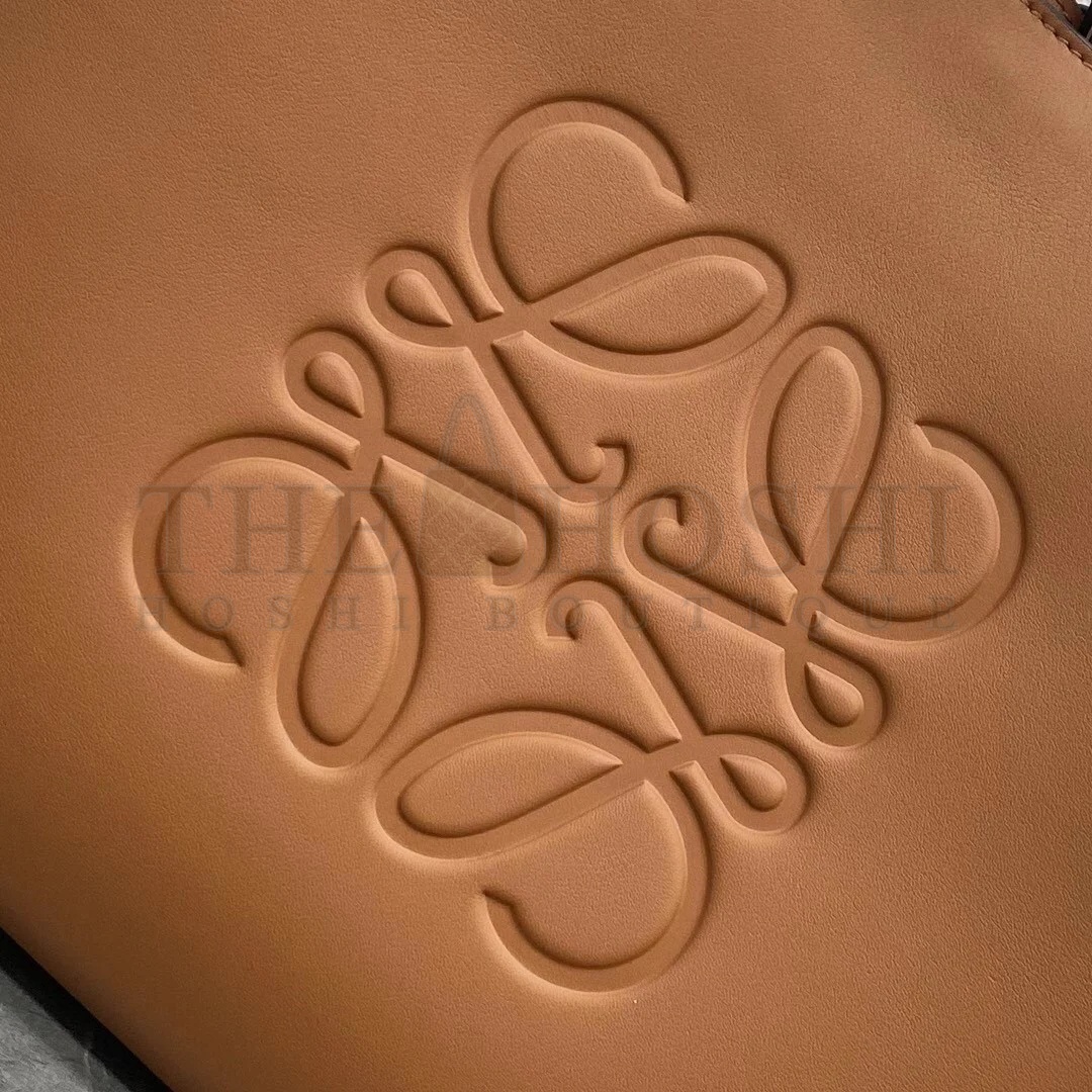 L0ew* Anagram Small Tote In Brown Classic Calfskin Master Quality