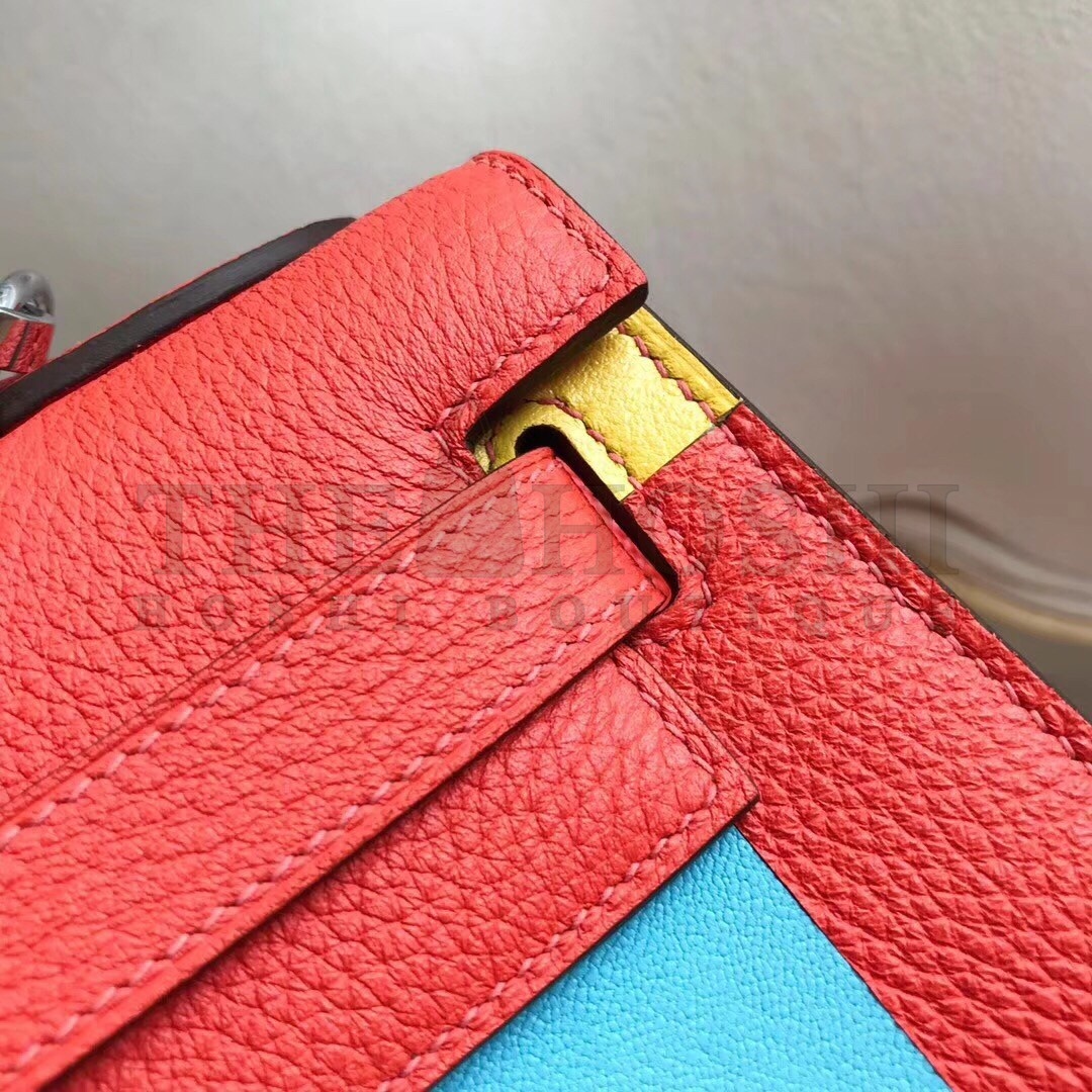 H**me5 Multicolor Blocks Kelly 28cm Piment Bag Master Quality