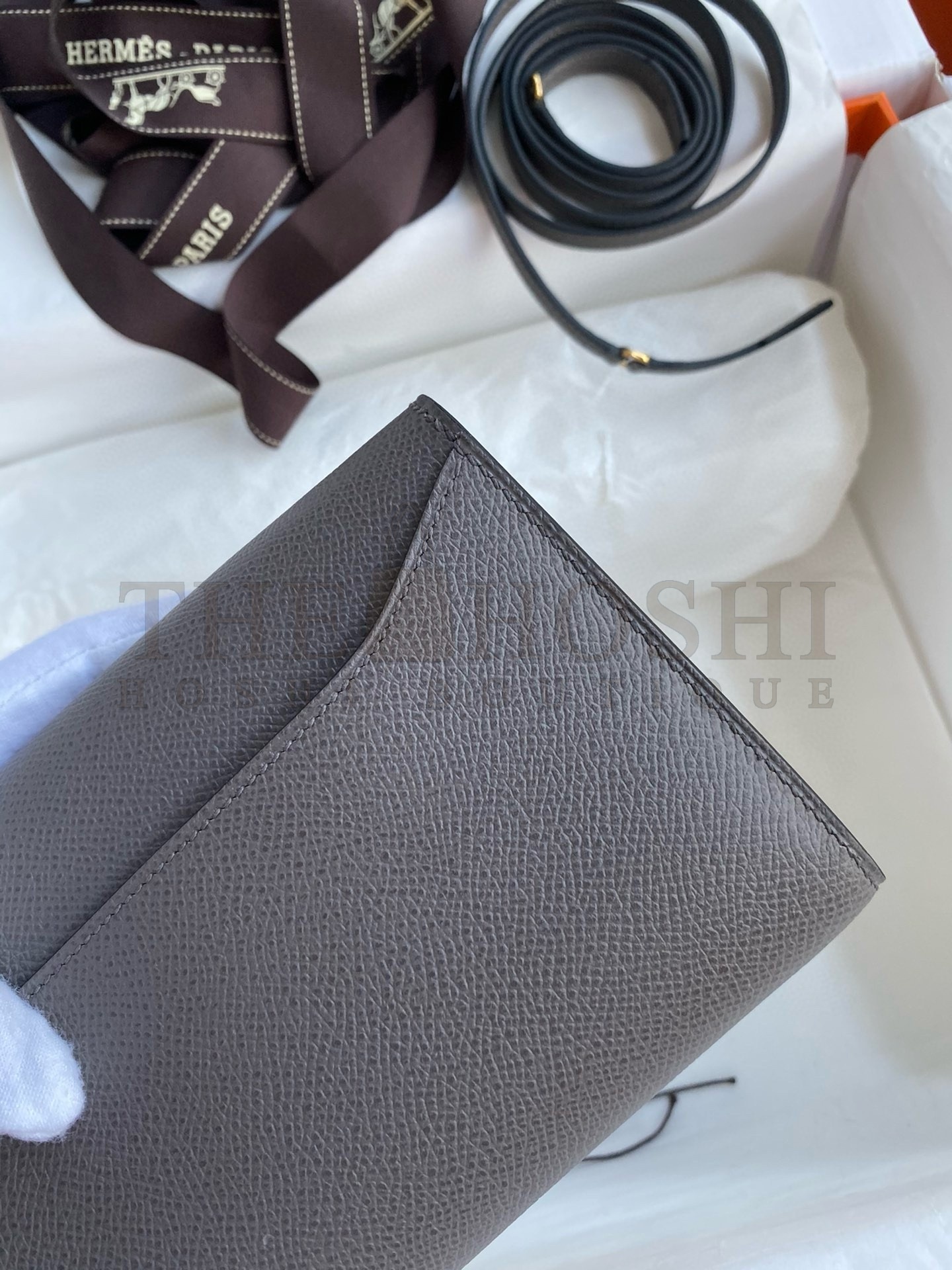 H**me5 Constance To Go Wallet in Etain Epsom Calfskin Master Quality