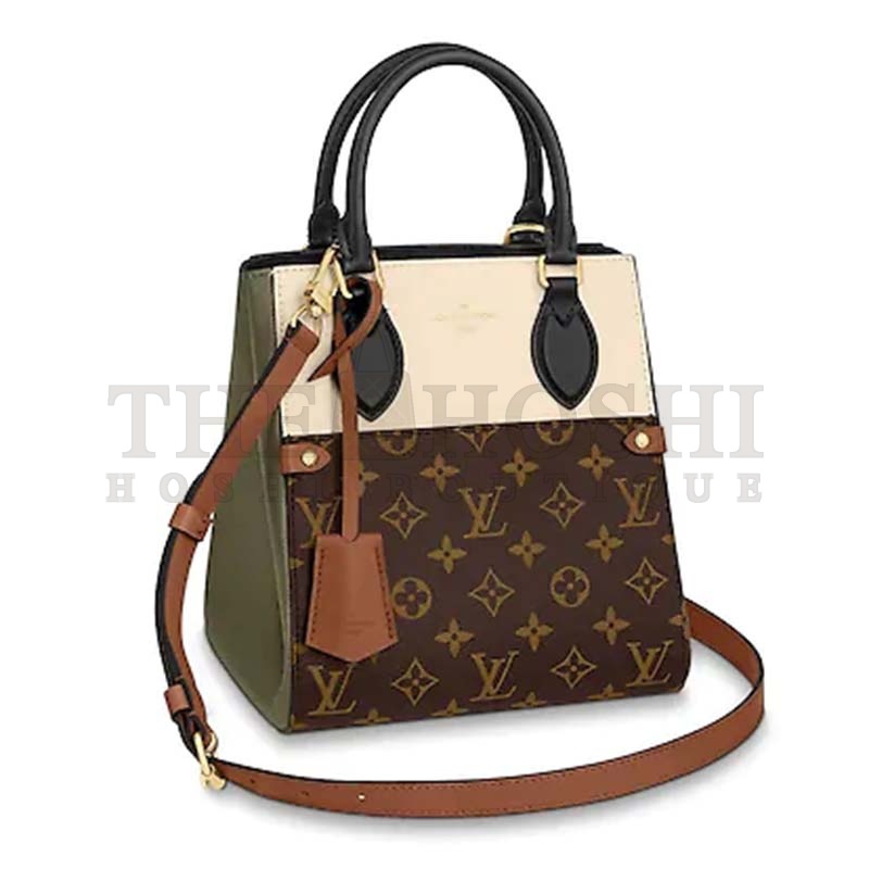 L0vis Vvtt0n LV Women Fold Tote PM Monogram Canvas Calfskin Leather Master Quality