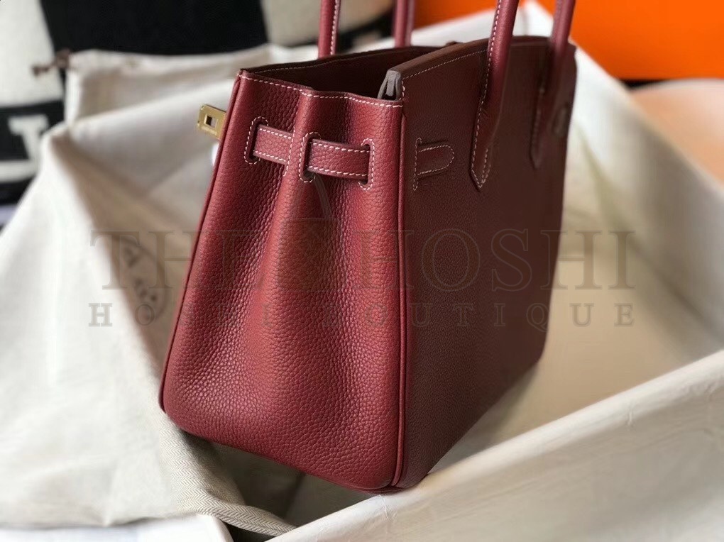 H**me5 Bordeaux Clemence Birkin 30cm Bag Master Quality