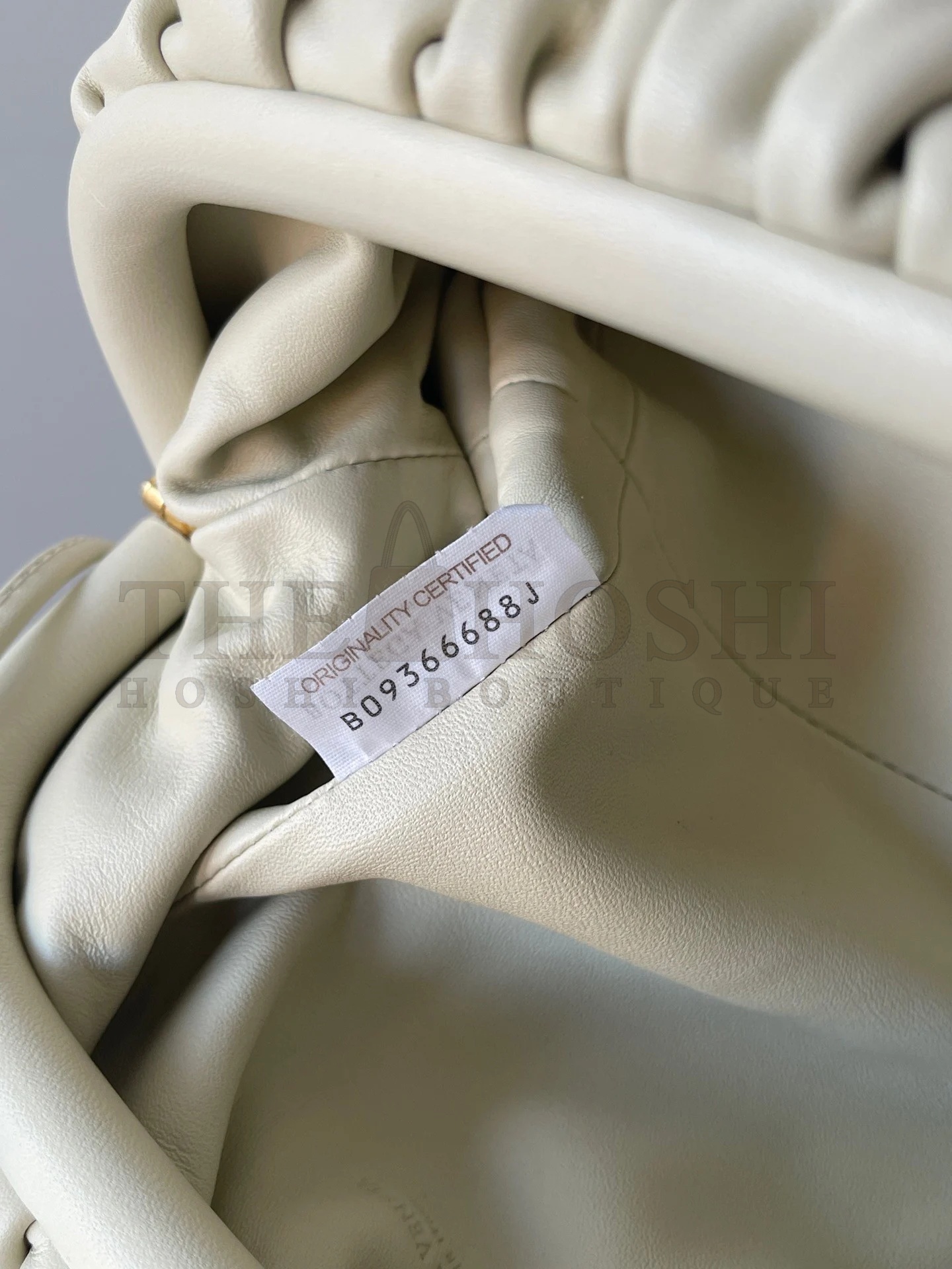 B0tt*ga Ven*ta Mini Pouch with Strap in Ivory Calfskin Master Quality