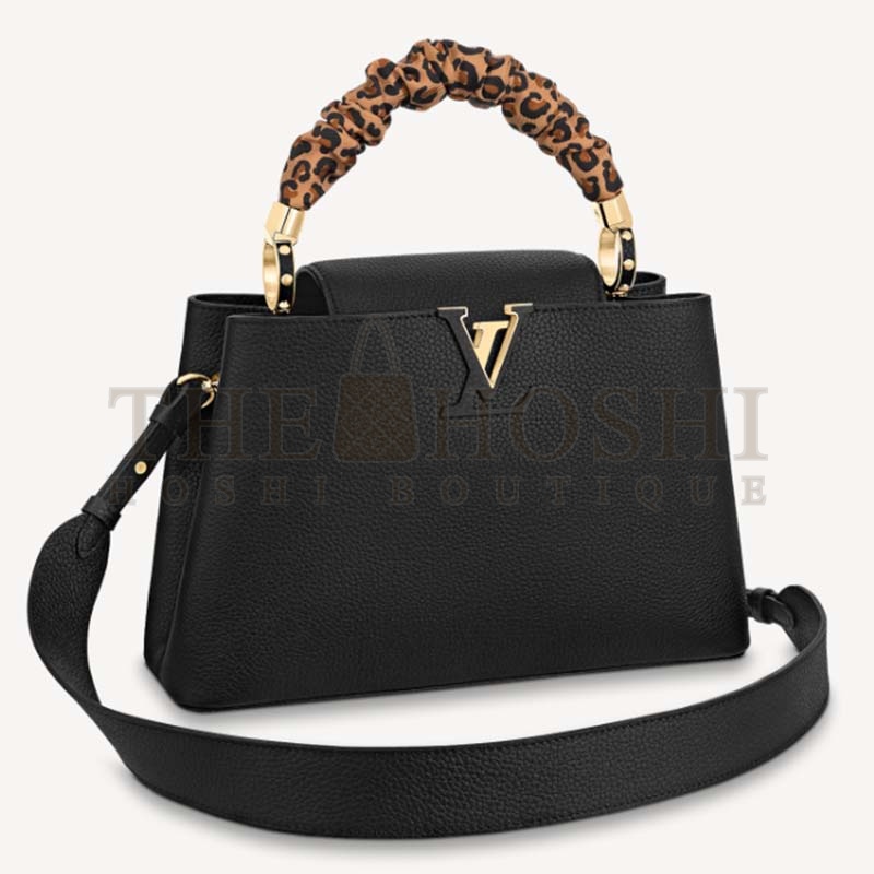 L0vis Vvtt0n LV Women Capucines MM Handbag Black Taurillon Leather Master Quality