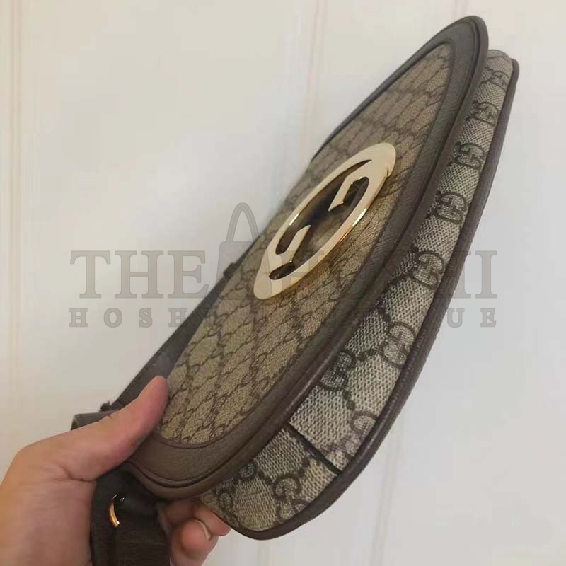 Gvc*1 Women GG Blondie Shoulder Bag Beige Ebony GG Svp*me Canvas Master Quality