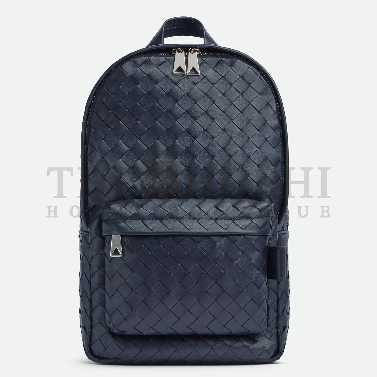 B0tt*ga Ven*ta Small Backpack In Dark Blue Intrecciato Calfskin Master Quality