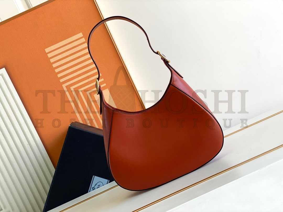 Pra*a Shoulder Bag in Berry Leather Master Quality