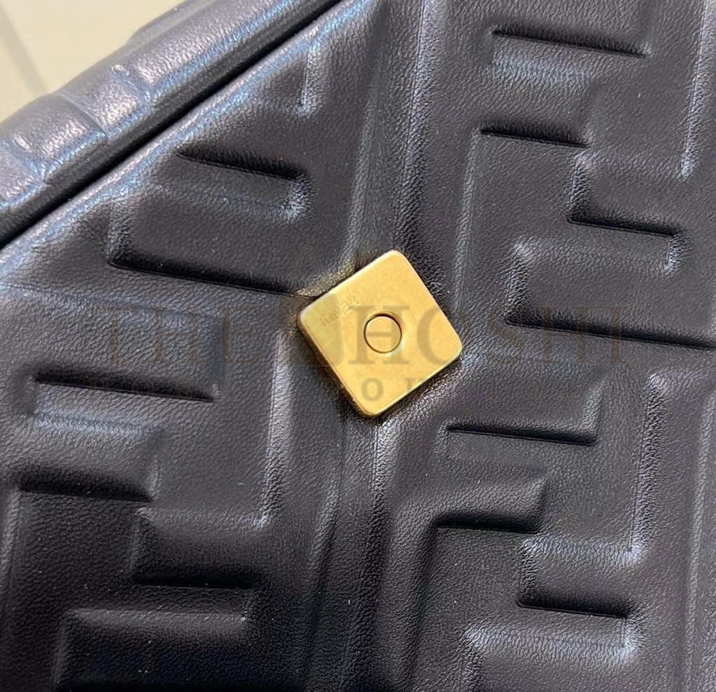 F**di Large Baguette Bag In Black FF Nappa Leather Master Quality