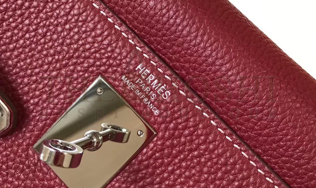 H**me5 Bordeaux Clemence Kelly 32cm Retourne Bag Master Quality