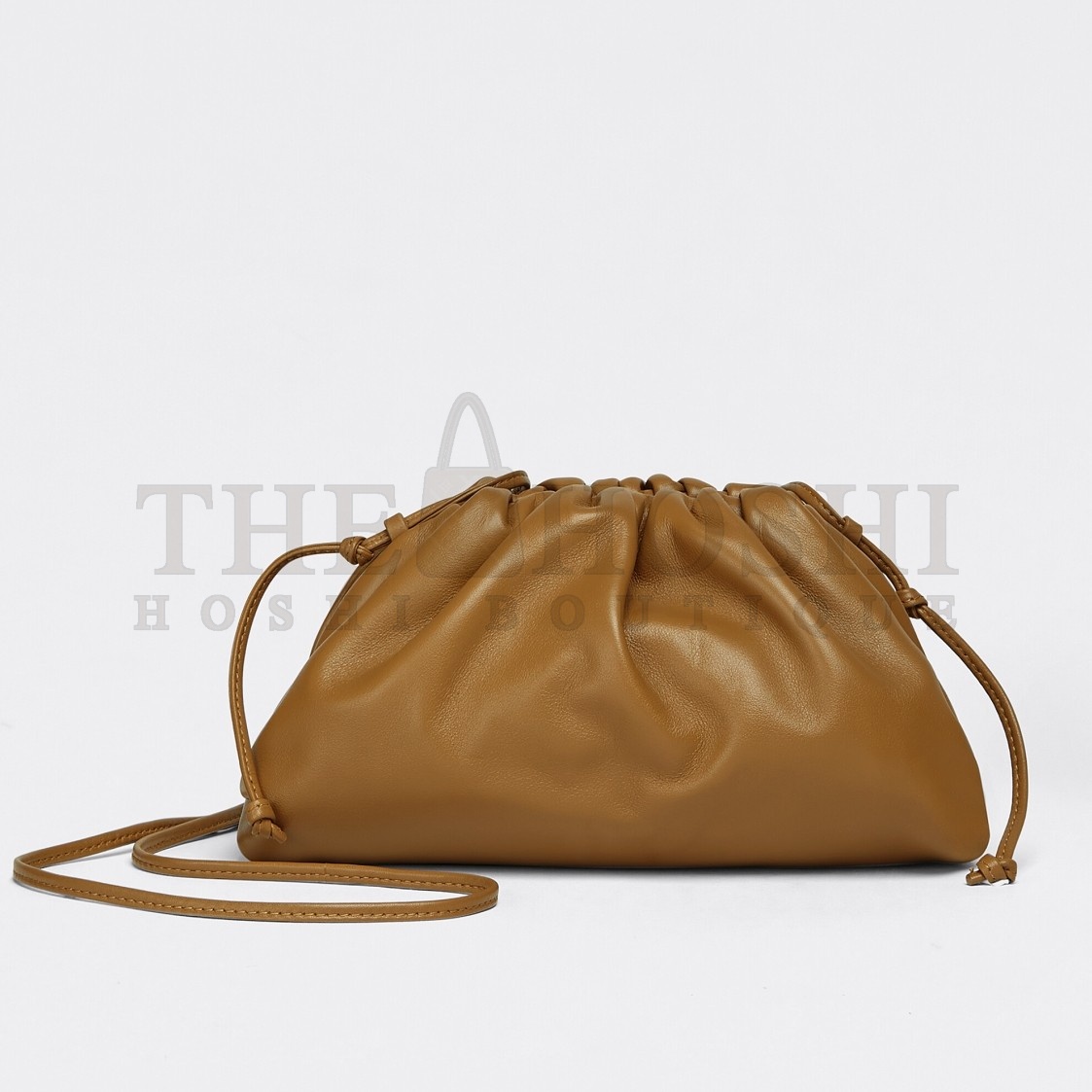 B0tt*ga Ven*ta Mini Pouch with Strap in Teak Calfskin Master Quality