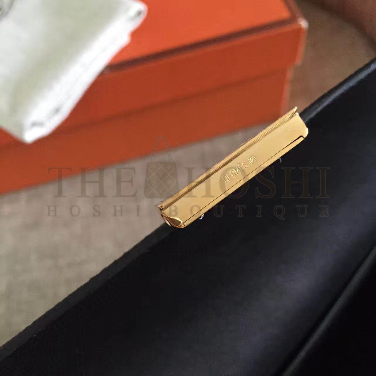 H**me5 Black Epsom Constance Long Wallet Master Quality