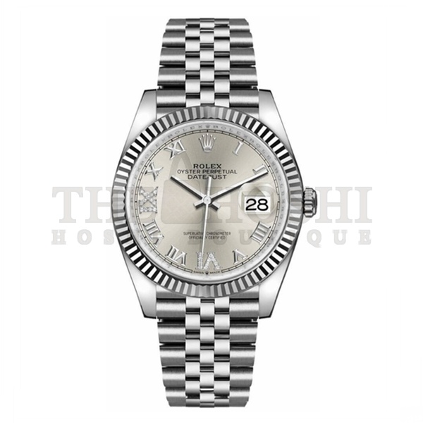 R01ex Datejust 36 Silver Dial Oyster Bracelet Men's Watch 126234-0030 Master Quality