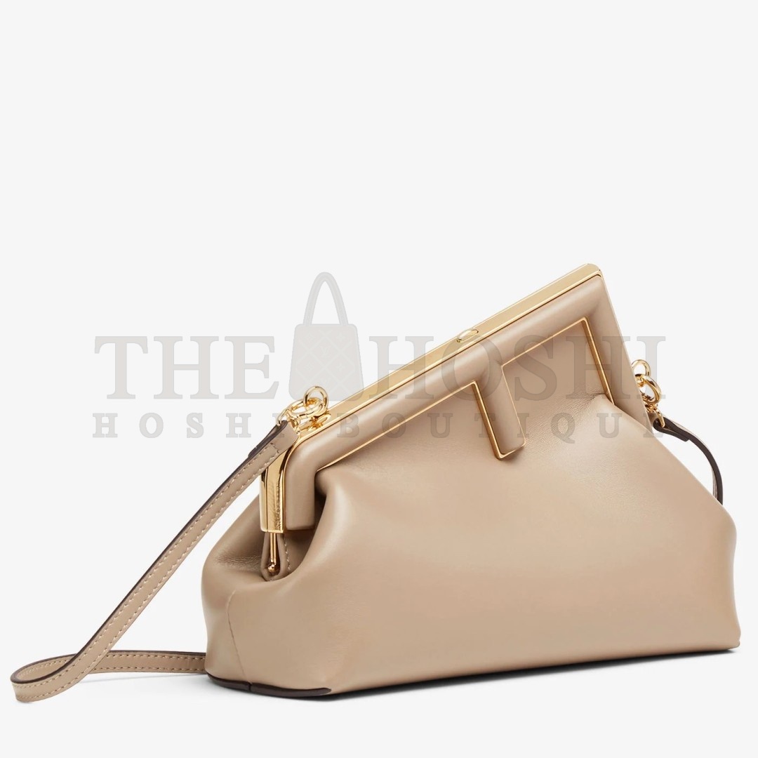 F**di First Small Bag In Beige Nappa Leather Master Quality