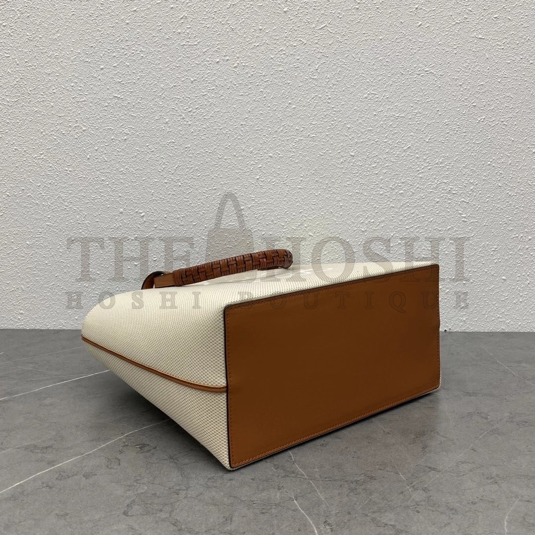 L0ew* Anagram Small Tote In Jacquard and Calfskin Master Quality