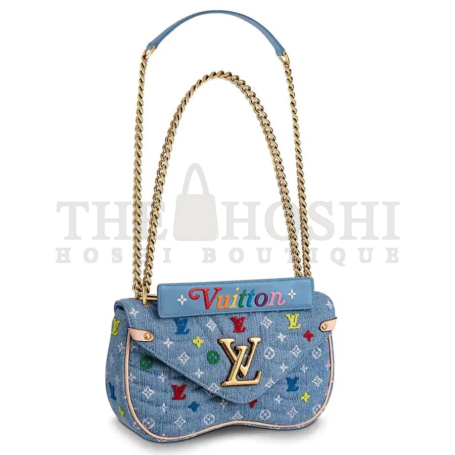 L0vis Vvtt0n LV Women New Wave Chain Bag MM-Blue Master Quality