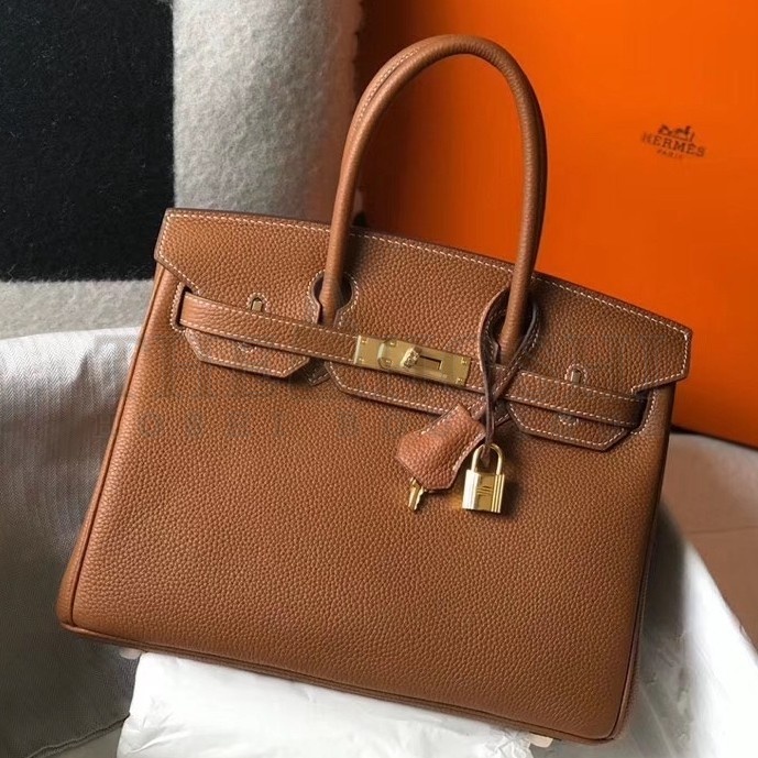 H**me5 Birkin 30 Bag in Gold TC Leather with GHW Master Quality