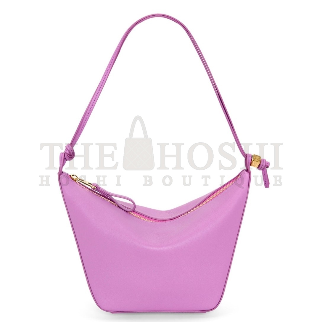 L0ew* Mini Hammock Hobo Bag in Rockrose Calfskin Master Quality