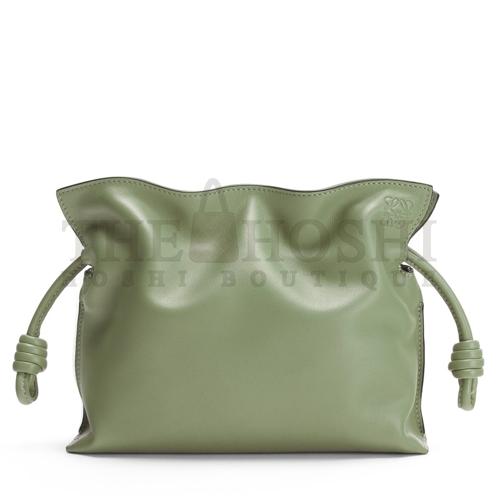 L0ew* Flamenco Clutch In Rosemary Nappa Leather Master Quality