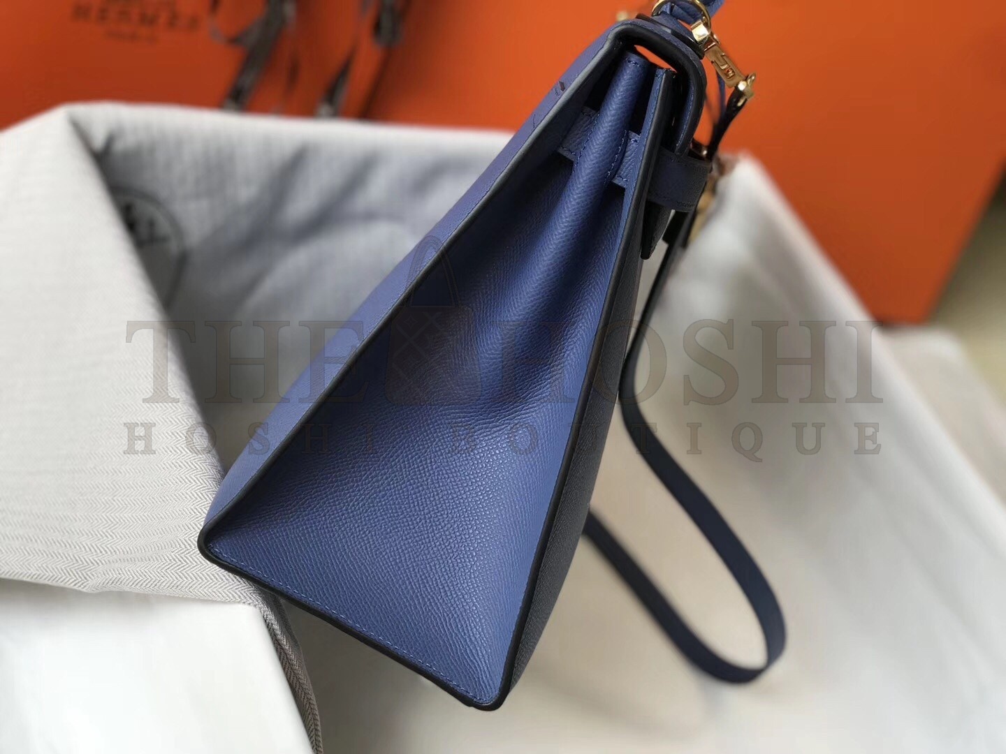 H**me5 Blue Agate Epsom Kelly 32cm Sellier Bag Master Quality