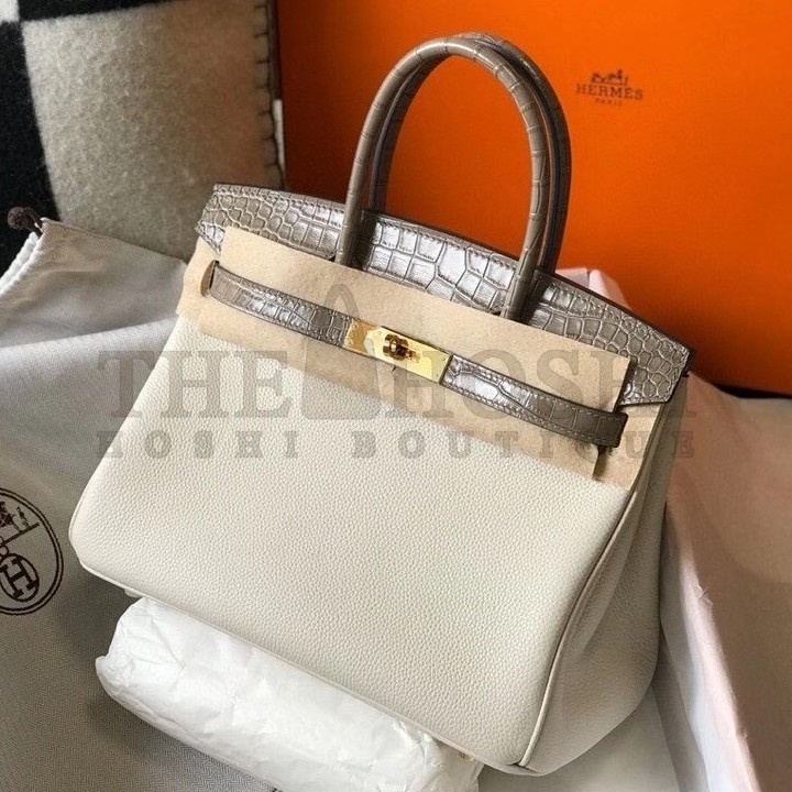H**me5 Touch Birkin 30cm Limited Edition White Bag Master Quality