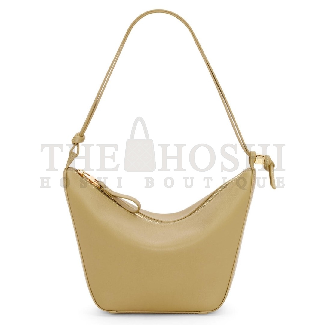 L0ew* Mini Hammock Hobo Bag in Clay Green Calfskin Master Quality