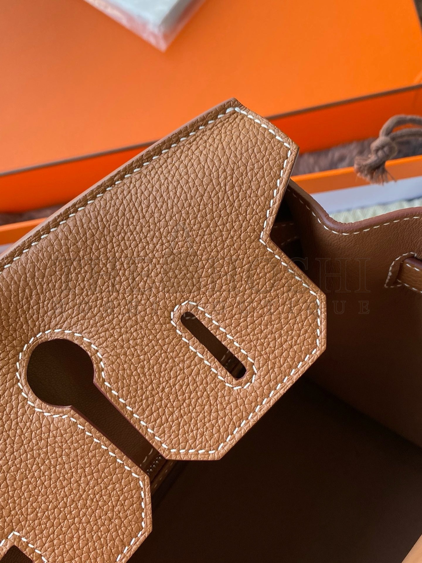 H**me5 Birkin 25 Retourne Handmade Bag in Gold Togo Leather Master Quality