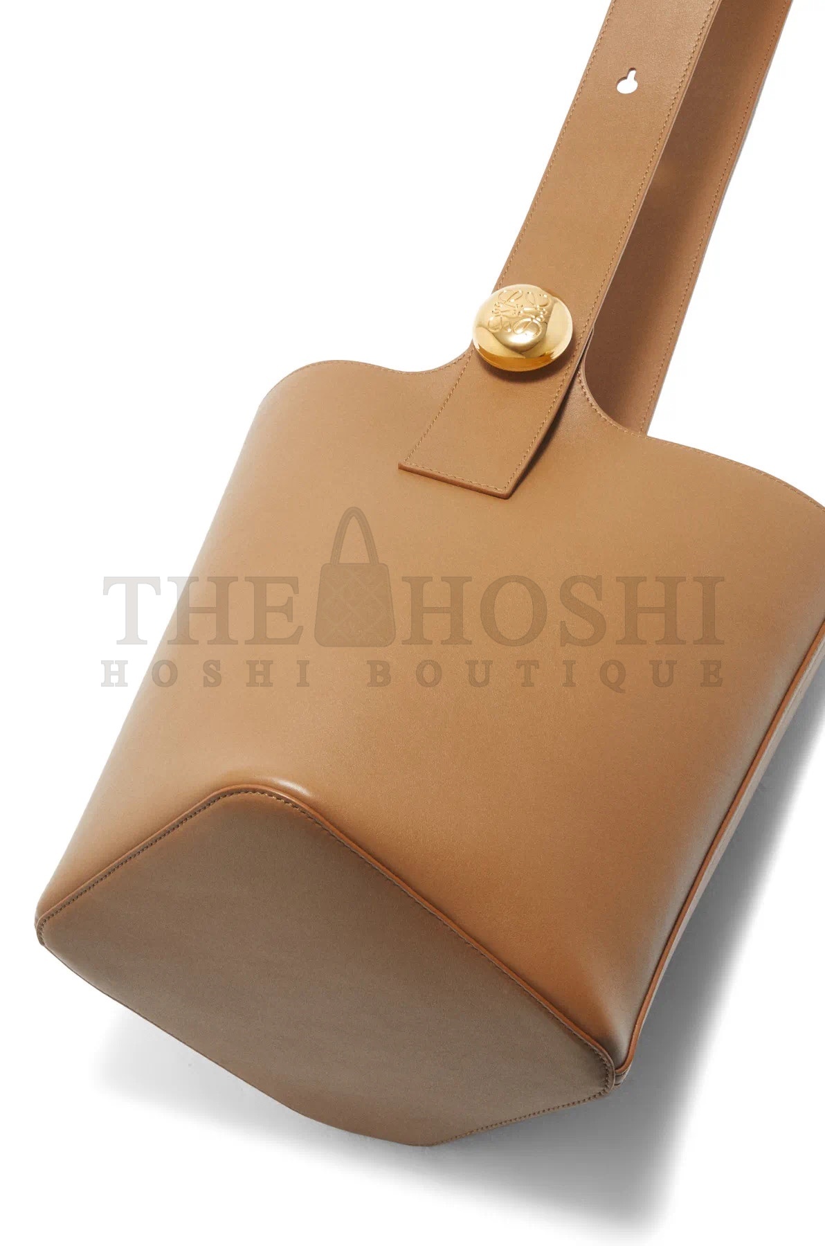 L0ew* real leather bag Natural Pebble Mini Leather Bucket Bag Master Quality