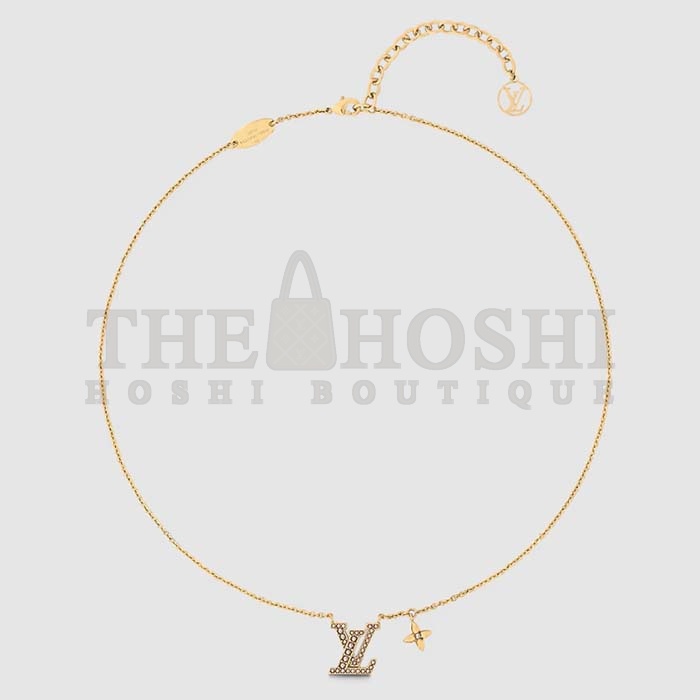 L0vis Vvtt0n Women LV Iconic Pearls Necklace Pearl-Encrusted LV Initials Monogram Flower Charms Master Quality