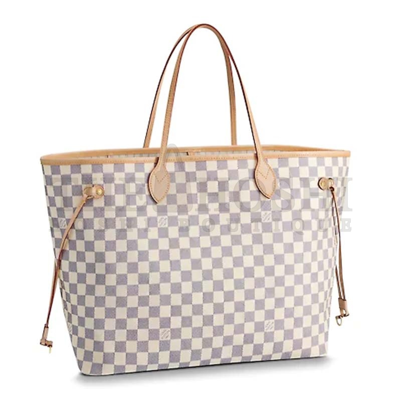 L0vis Vvtt0n LV Women Neverfull GM Tote Damier Azur Canvas Master Quality