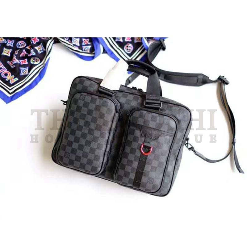 L0vis Vvtt0n LV Men Utility Business Bag Damier Graphite Canvas Master Quality