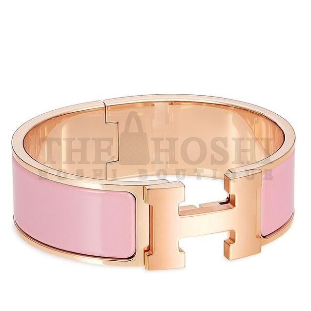 H**me5 Pink Enamel Clic Clac H PM Bracelet Master Quality