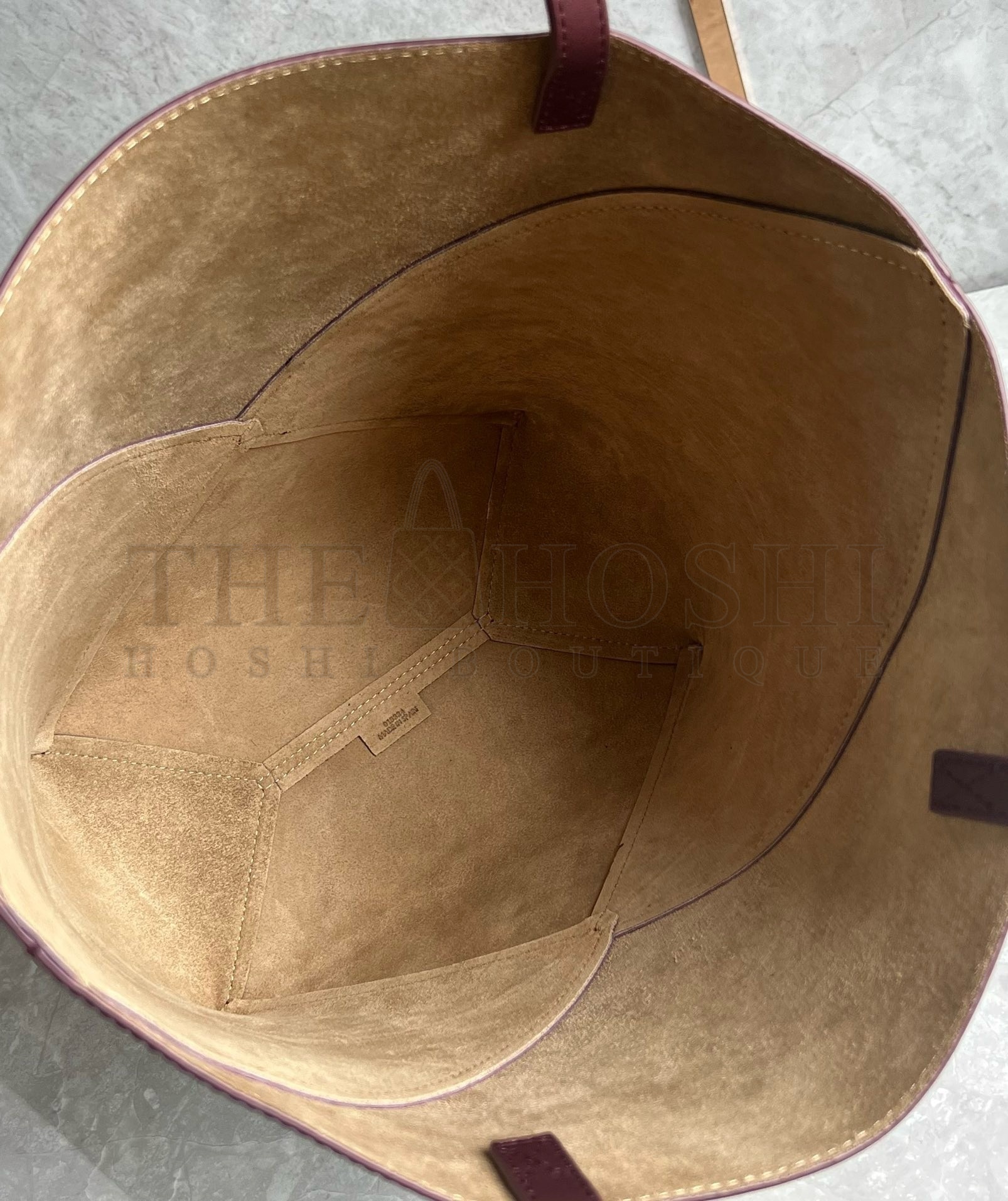 L0ew* Medium Puzzle Fold Tote Bag in Bordeaux Calfskin Master Quality