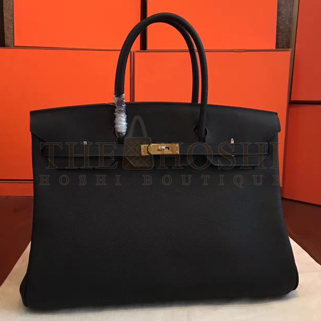 H**me5 Black Clemence Birkin 40cm Handmade Bag Master Quality