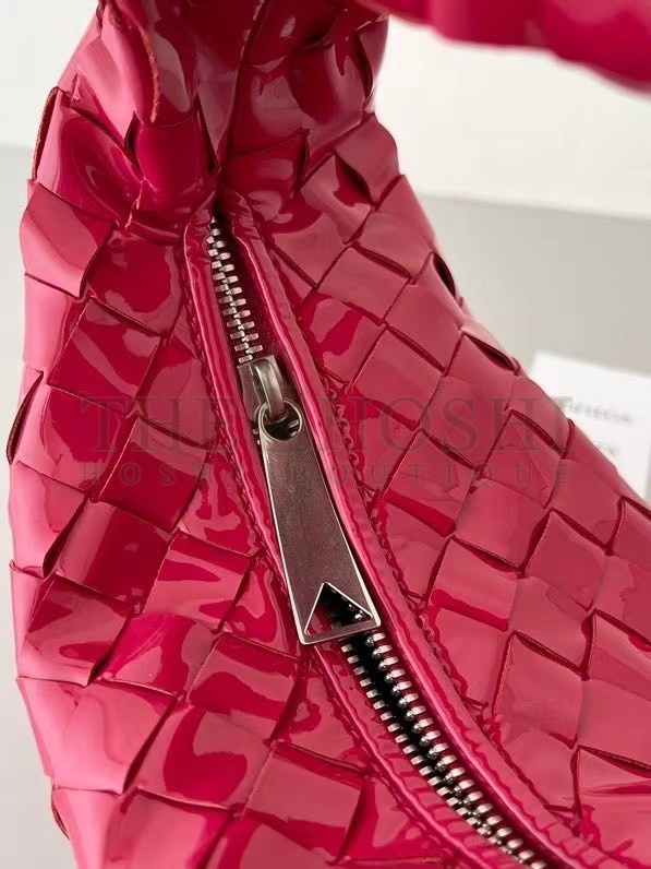 B0tt*ga Ven*ta BV Jodie Mini Bag In Red Intrecciato Patent Leather Master Quality