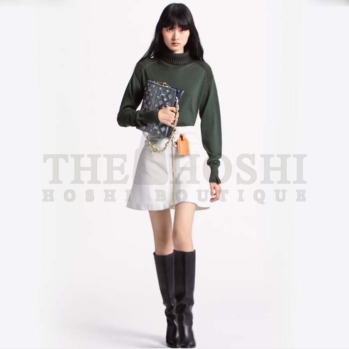 L0vis Vvtt0n LV Women Coussin PM Handbag Blue Lambskin Cowhide Leather Zip Closure Master Quality