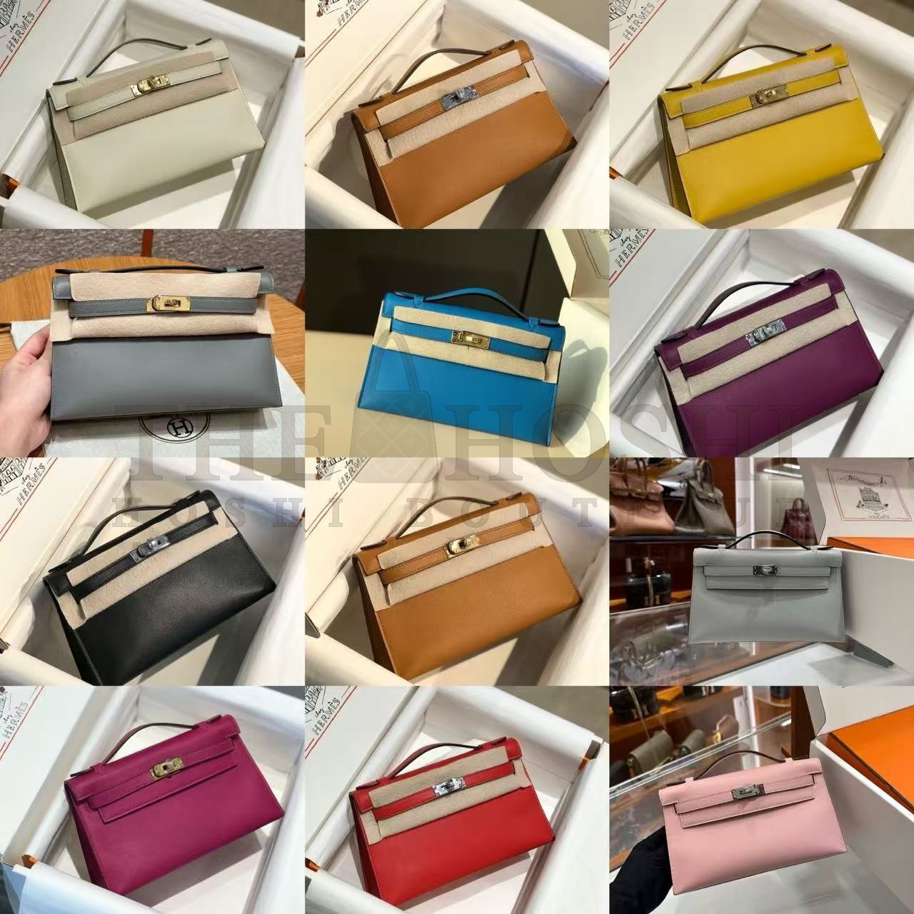 H**me5 Kelly Pochette Swift Bag Handmake 22x12x7cm Master Quality