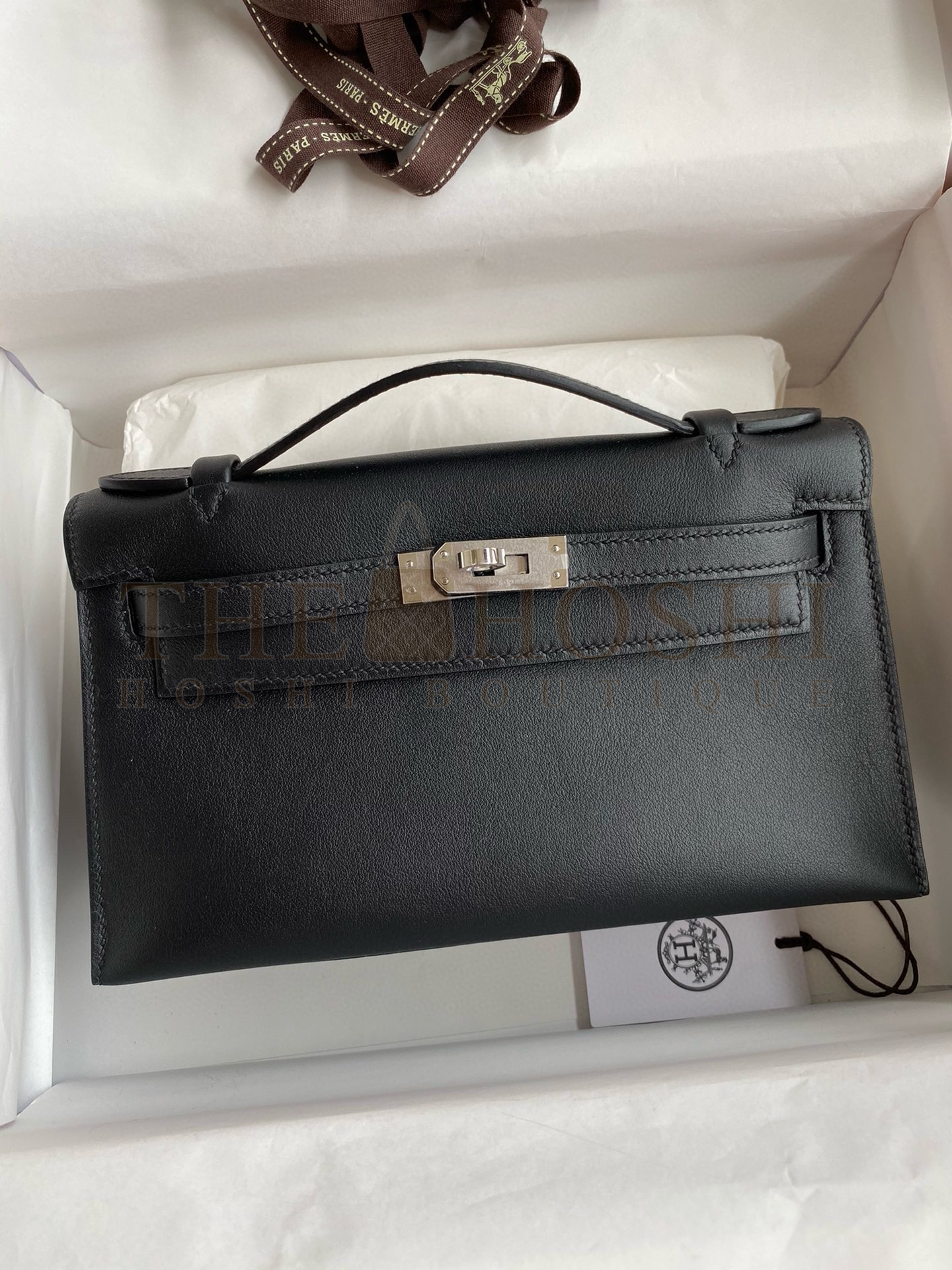 H**me5 Kelly Mini II Sellier Bag In Beton Swift Leather GHW Master Quality