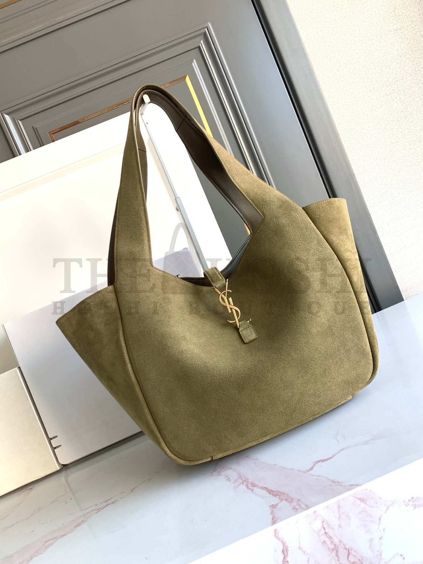 Sa1nt Lau*nt Bea Y51 Cabas Tote Bag in Suede Master Quality