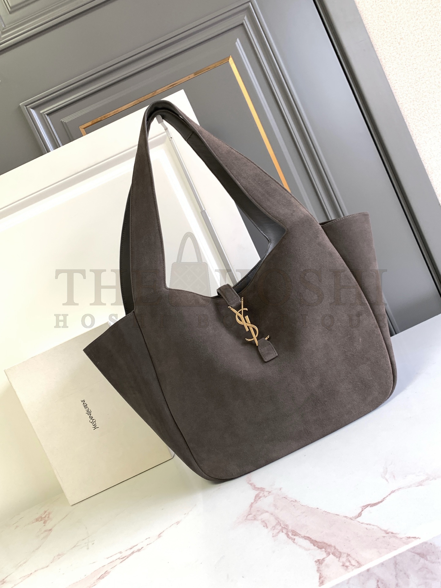 Sa1nt Lau*nt Bea Y51 Cabas Tote Bag in Suede Master Quality
