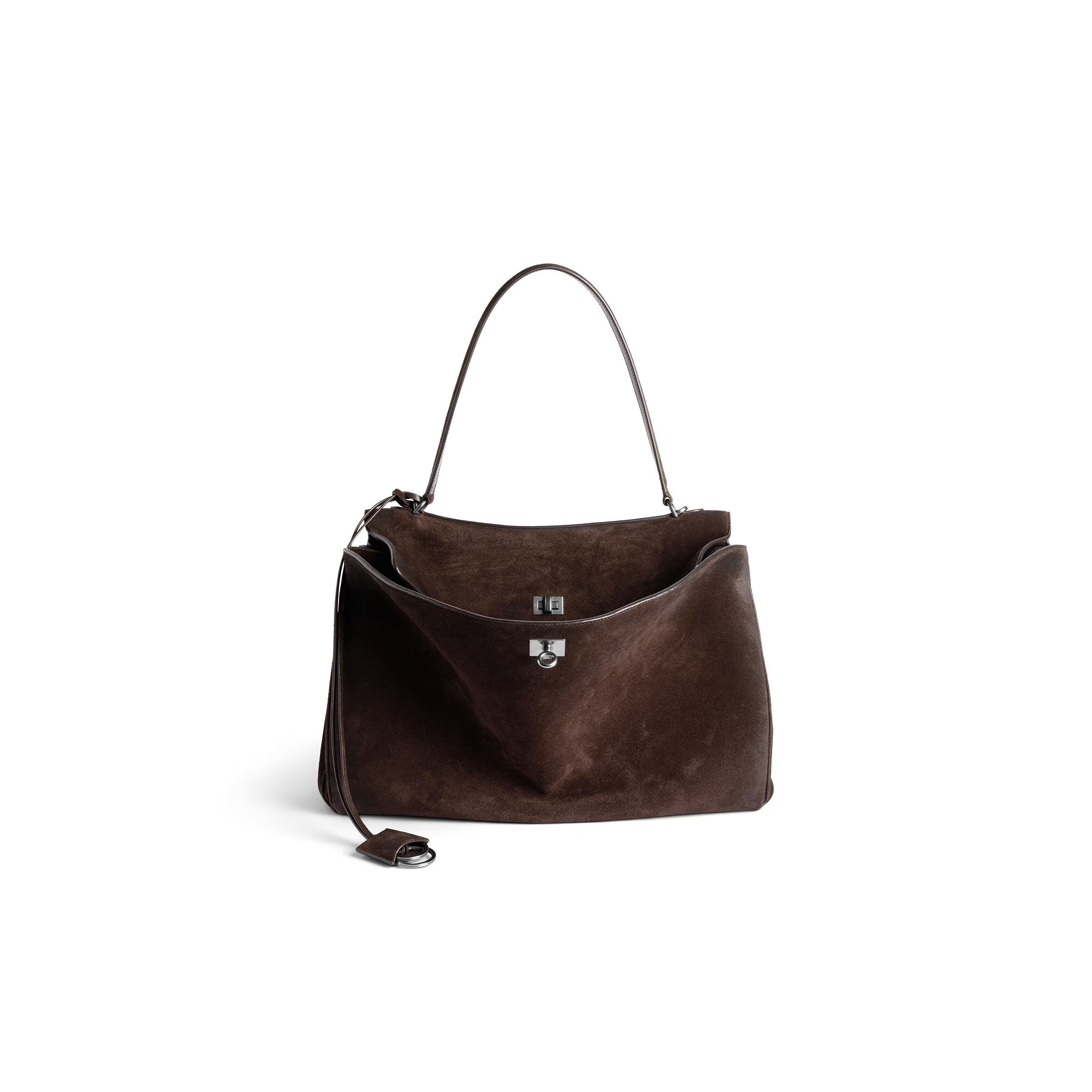 Ba1en*iaga RODEO HANDBAG LARGE IN LIGHT ESPRESSO 7897442AB4G2308 (39.8*29.9*12.9cm) Master Quality