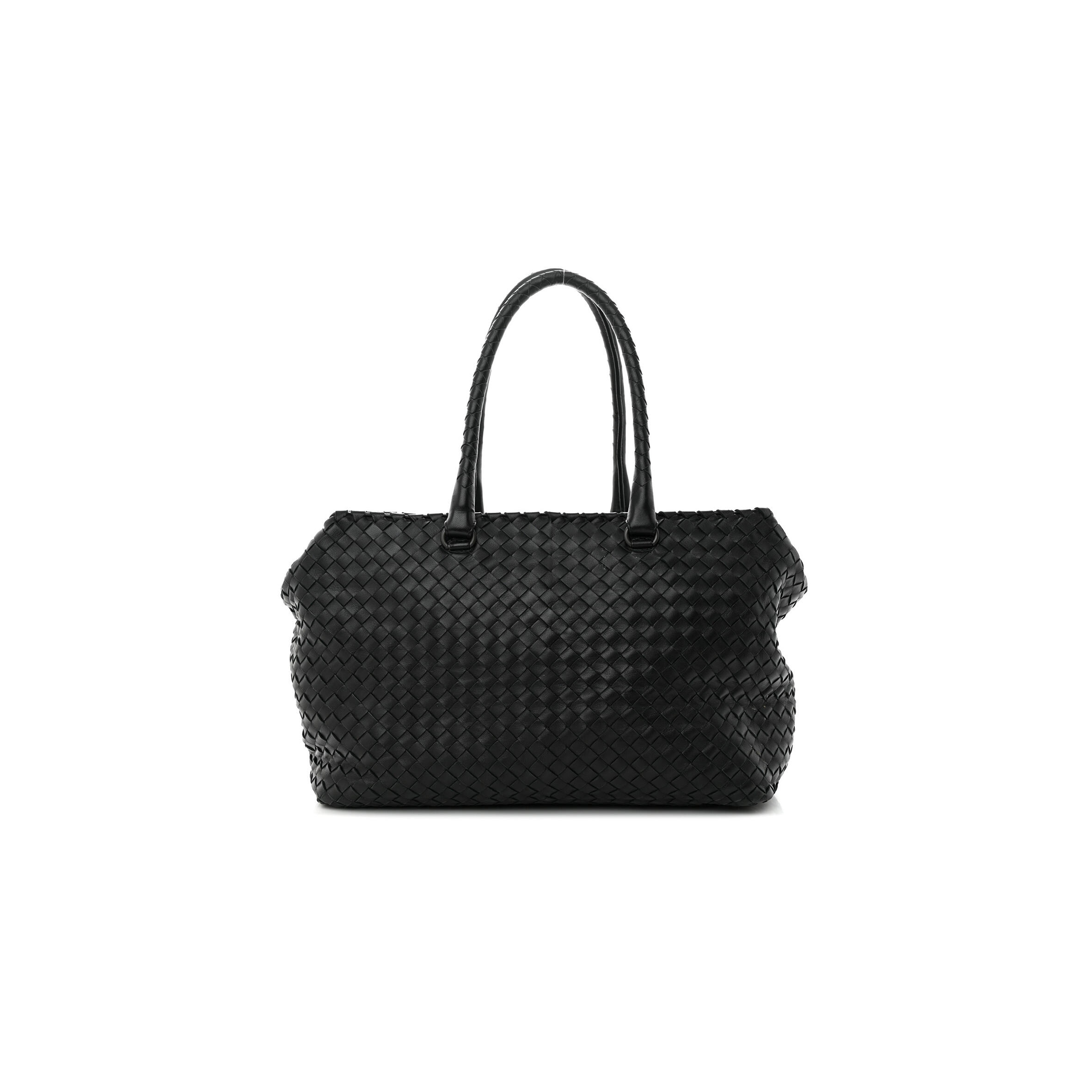 B0tt*ga Ven*ta NAPPA INTRECCIATO AYERS BRICK TOTE BLACK (33*23*17cm) Master Quality
