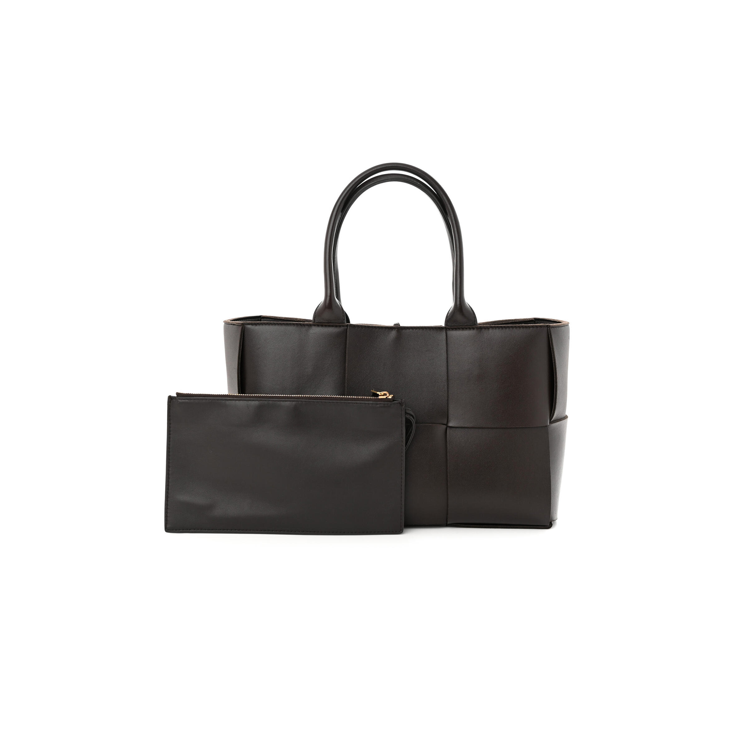 B0tt*ga Ven*ta NAPPA MAXI INTRECCIATO MEDIUM ARCO TOTE FONDANT (37*20*13cm) Master Quality