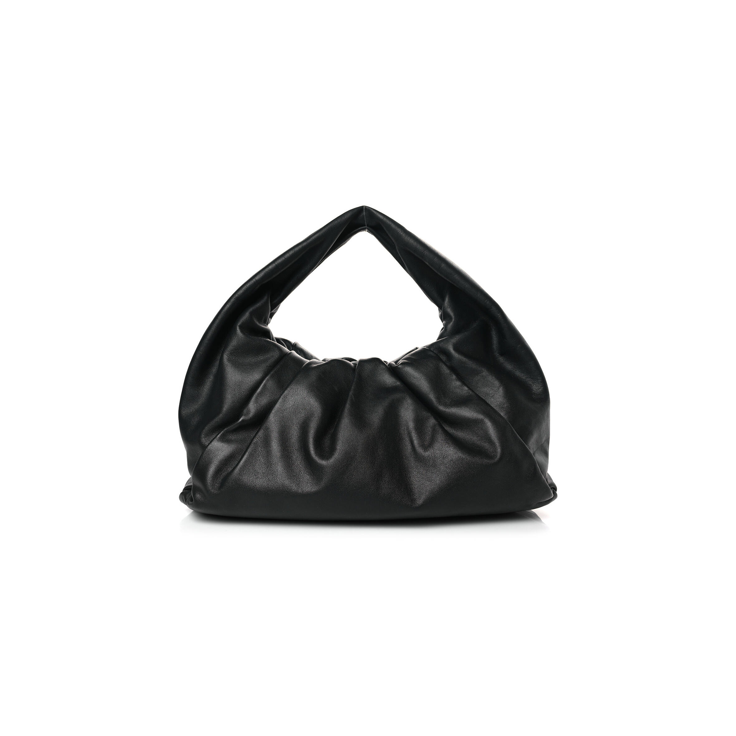 B0tt*ga Ven*ta SMOOTH BUTTER CALFSKIN SMALL THE SHOULDER POUCH BLACK (38*22*9cm) Master Quality
