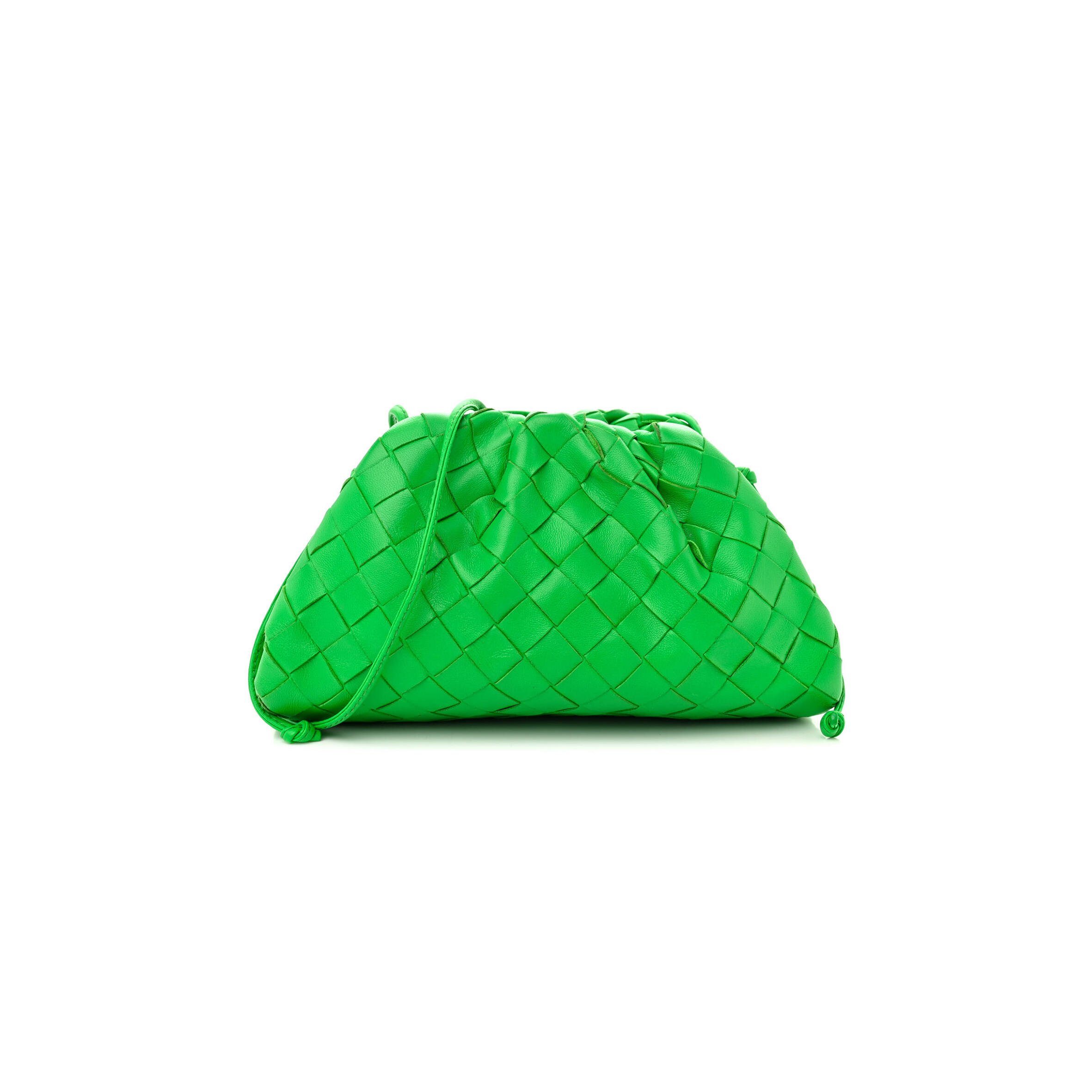 B0tt*ga Ven*ta NAPPA INTRECCIATO THE MINI POUCH CLUTCH PARAKEET (22*13*6cm) Master Quality