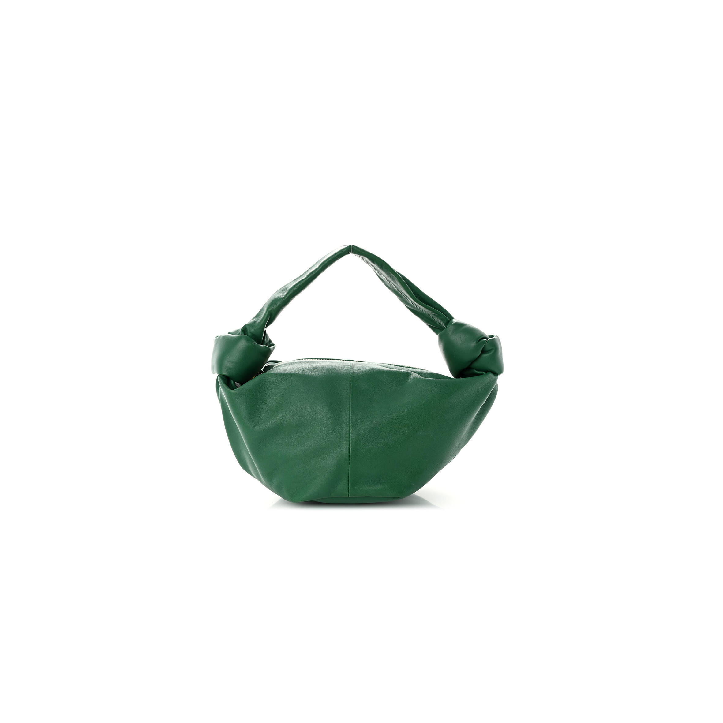 B0tt*ga Ven*ta NAPPA MINI DOUBLE KNOT BAG RACING GREEN  (28*15*14cm) Master Quality