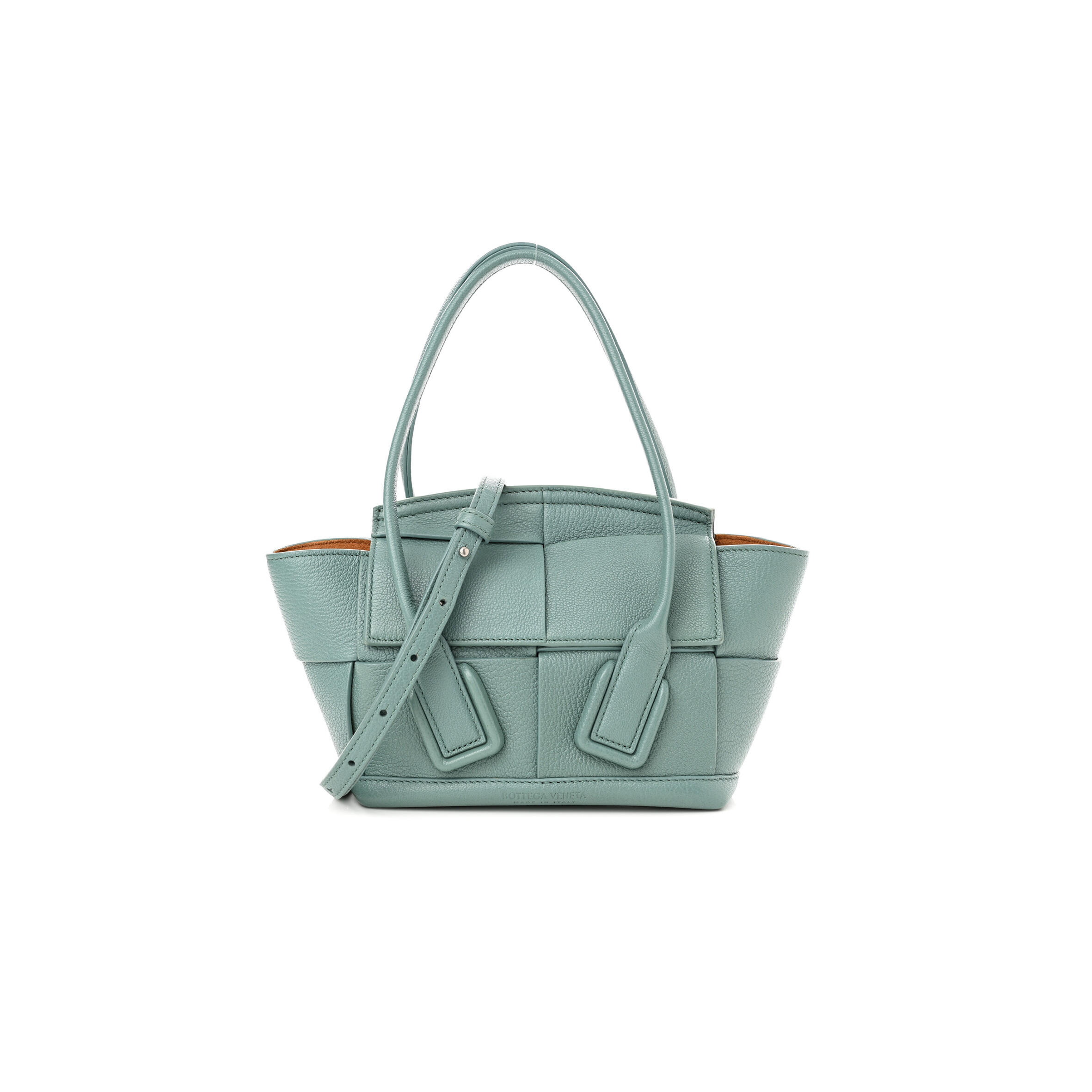 B0tt*ga Ven*ta GRAINED CALFSKIN MAXI INTRECCIATO ARCO 33 BLUE (22*22*9cm) Master Quality