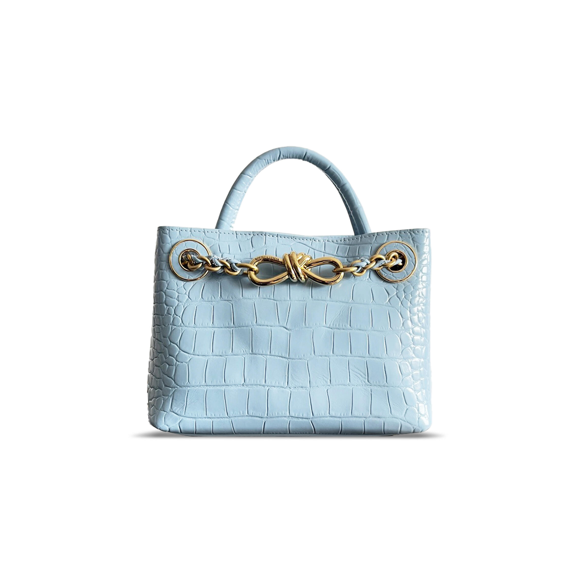 B0tt*ga Ven*ta CROCODILE SKIN ANDIAMO 773733 (22*15.5*9cm) Master Quality