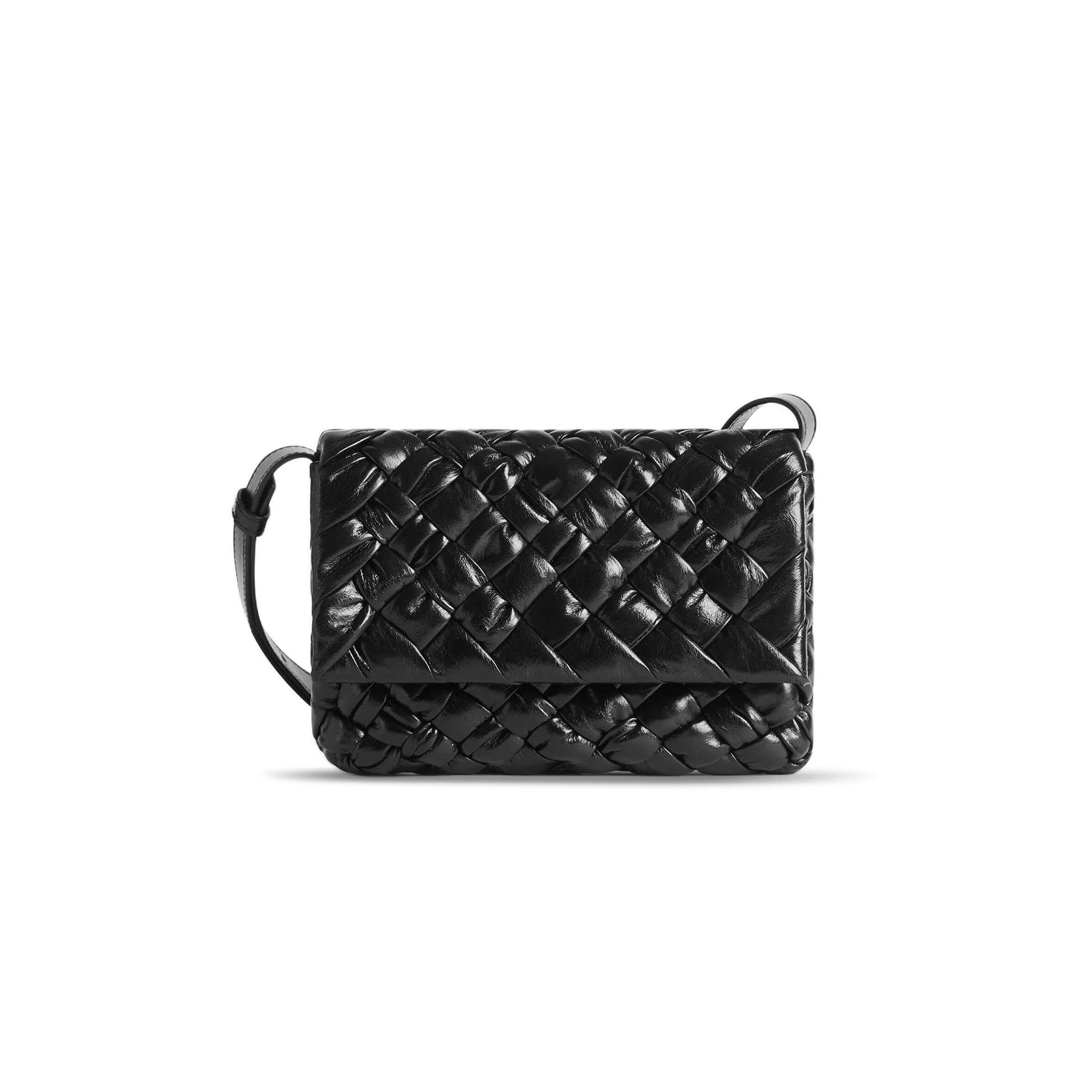 B0tt*ga Ven*ta SMALL RUMPLE MESSENGER 787113V4HO18803 (21*14*5cm) Master Quality