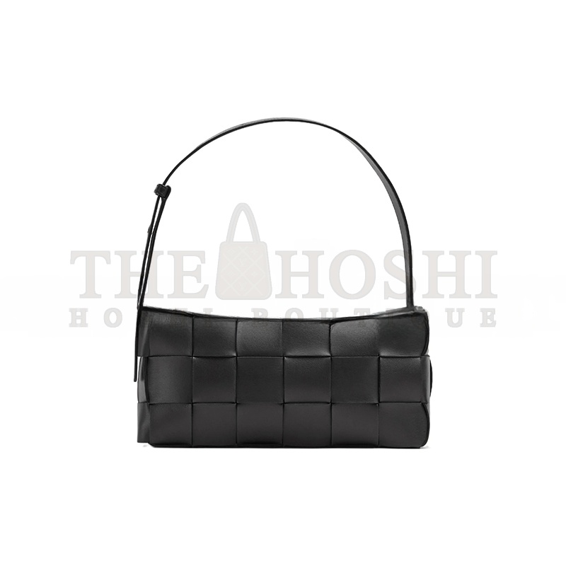 B0tt*ga Ven*ta BRICK CASSETTE 18-CHECK GOLD-FINISH INTRECCIO ZIPPER LEATHER 709360VMAY18425 (28*14*10cm) Master Quality